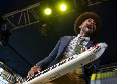 Joshy Soul lets out a roar over the SLC crowd. Photo: ColtonMarsalaPhotography.com