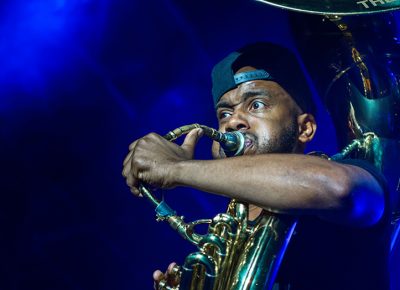 Pure passion from Tuba Gooding Jr. Photo: ColtonMarsalaPhotography.com