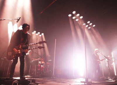 Queens of the Stone Age playing onstage at The Great Saltair. Photo: Lmsorenson.net