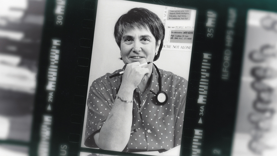 Dr. Kristen Ries in the 1980s. Photocredit: unknown