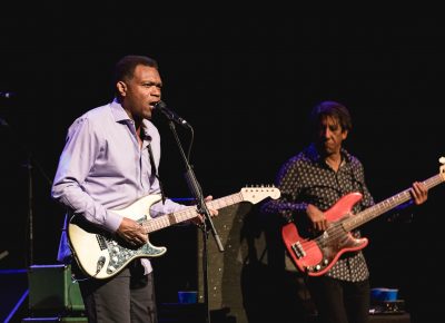 Robert Cray and his band playing onstage in Park City. Photo: @Lmsorenson.net