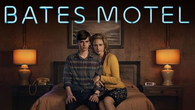 Freddie Highmore and Vera Farmiga in Bates Motel