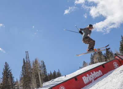 Men’s Open Ski 1st place Tucker FitzSimons, huge gap to back slide. Photo: @cezaryna