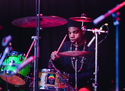 Drummer for Burnell Washburn. Photo: Lmsorenson.net