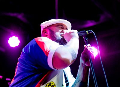 Lead singer for Culture Crew onstage at Metro Music Hall. Photo: Lmsorenson.net