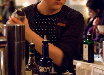 A bartender at Rye serving up exclusive specialty drinks. Photo: Jessica Bundy