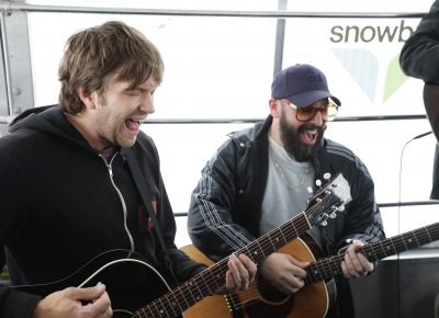 Andy Ross and Tim Nordwind hit the high notes. Photo: Lmsorenson.net