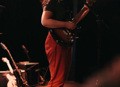 Lucy Dacus opening her set solo.