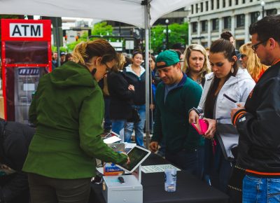 Lines ran to the end of the block as eager craft brew and spirit enthusiasts make their way to the entrance. Photo: Talyn Sherer