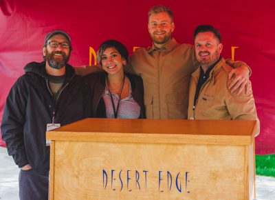 (L–R) Chad Krusel (Head Brewer), Rebeca Mae, Milchael Miller and Gray Gray are the masterminds behind Trolley Square's best attraction, Desert Edge. Photo: Talyn Sherer