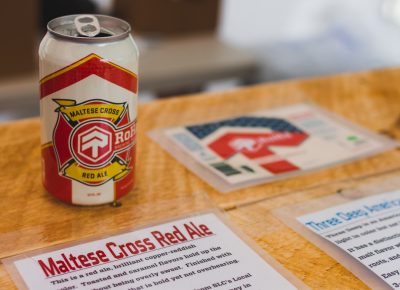 In conjunction with their one-year anniversary, RoHa Brewing crafted the Maltese Cross Red Ale in honor of the firefighters here in Utah. Photo: Talyn Sherer