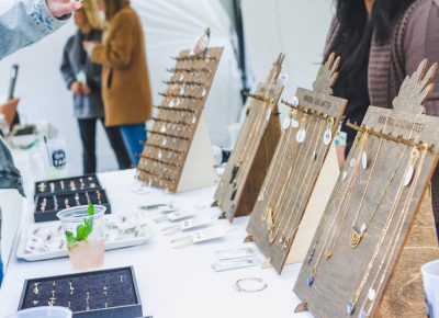 Previous neighbor to the SLUG HQ, Mineral and Matter showcased the unique array of jewelry available at their shop. Photo: Talyn Sherer