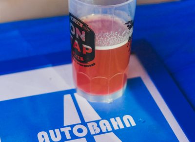 Salt Flats Brewing brought out their tasty Berliner Weisse with raspberry puree added to the mix. Photo: Talyn Sherer