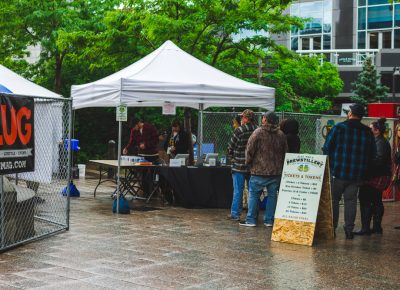 Rain or shine, we will have a line and people were sure to arrive early for this year's festival. Photo: Talyn Sherer