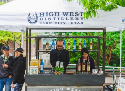 High West brought out their classic horseshoe and country style in addition to sampling their top-shelf whiskeys and vodkas. Photo: Talyn Sherer