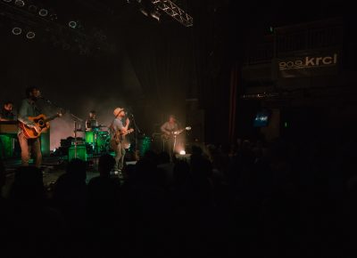 Dr. Dog under the KRCL banner. Photo: Matthew Hunter