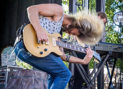 Moon Taxi on the Bonanza Main Stage.