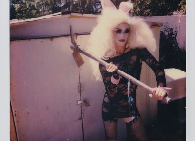 “My drag is a little more adult-themed because I have taken visual inspiration from people like Charles Manson, but I don’t want to start a new Helter-Skelter movement,” says Lucy Fur. “I’m not trying to make people feel unsafe by my presence.” Photo: ThatGuyGil