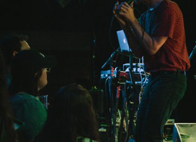 One of many intimate moments, Sven joined his audience for dance. Photo: Matthew Hunter