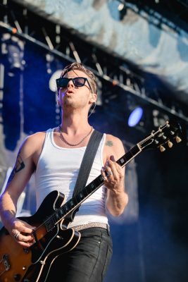 Dancing during the set is never a bad thing. Mark Foster of Foster the People. Photo: Lmsorenson.net