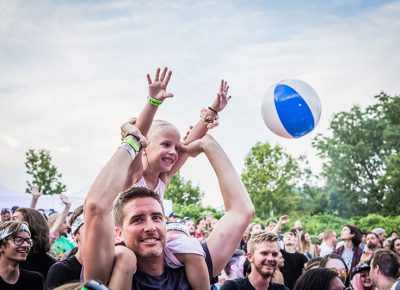 A young fan having a blast. Photo: Colton Marsala