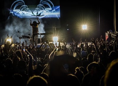 The Ogden crowd going crazy. Photo: Colton Marsala