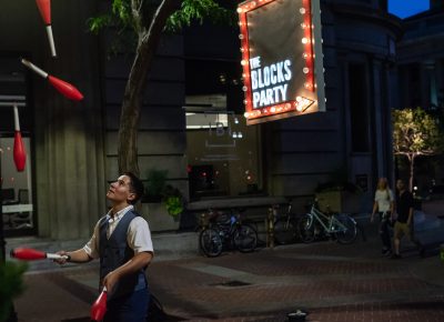 Juggler Christopher Haaser doing his thing. Photo: Randy Roberts