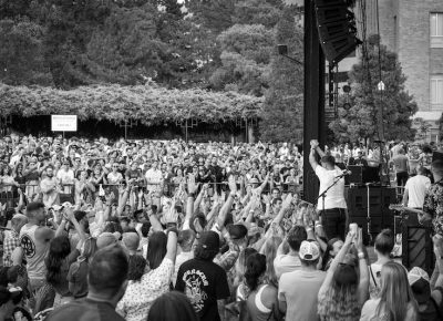 The Cold War Kids give their thanks to the Ogden crowd.