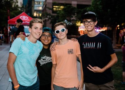 Owen, Diego, Parker and Henri scored some passes and are having a blast. Photo: Logan Sorenson | Lmsorenson.net