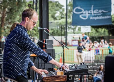 n Tall Buildings plays as the Ogden Amphitheater begins to fill.