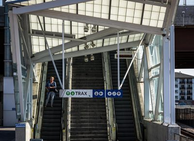 North Temple Trax station. It doesn't take long to get to Ogden.