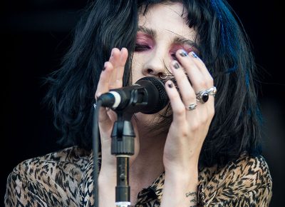 Heather Baron-Gracie exudes passion throughout Pale Waves' set.