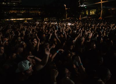 A section of the sold out crowd on Thursday night.