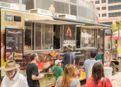 Craving a great burger? Apollo Burger has you covered with their truck in the street level of Craft Lake City. Photo: Lmsorenson.net