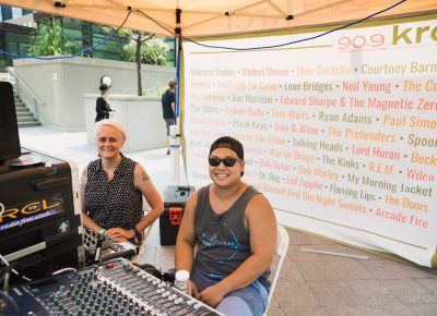 The KCRL tent was broadcasting live at the DIY Festival! Photo: Lmsorenson.net