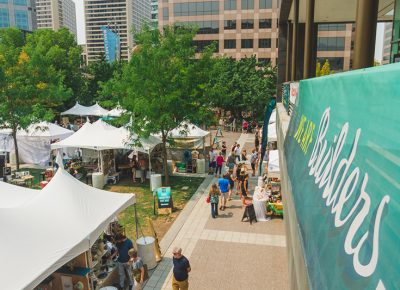 The view from the Google Fiber STEM building is not any cooler, temperature-wise.