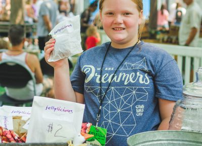 Brooklyn Duckworth makes a mean peanut-butter-and-jelly sandwich from her business Jellylicious.