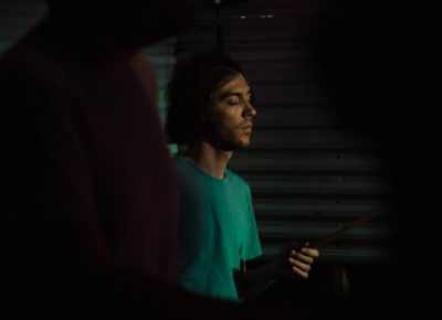 Ought drummer Tim Keen.