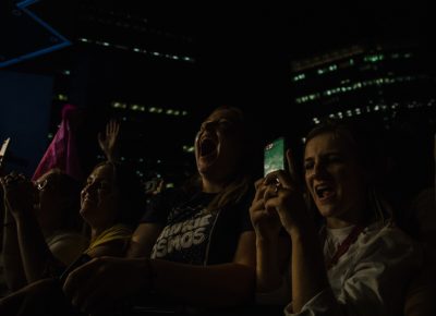 Front row fans during King Princess’ set.