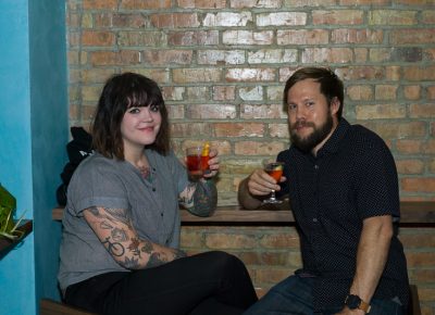 (L-R) Braley Bullard and Todd I. seemed to be having a good time. Photo: @clancycoop