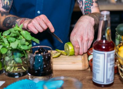 Alibi features many fresh ingredients in the featured cocktails. Photo: @clancycoop