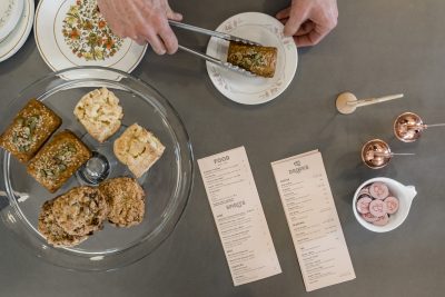 (L–R) Pumpkin Tea Cake, Oatmeal Cookies and Apple Scones. Photo: Malissa Mabey @lissmabey