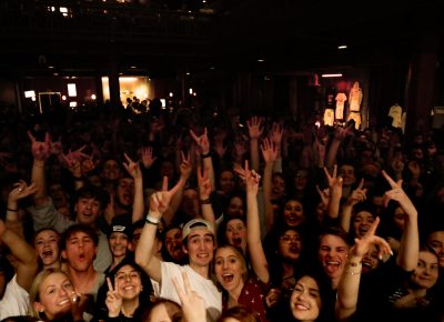 Fans on the left side of The Depot at the COIN show. Photo: @Lmsorenson Photography