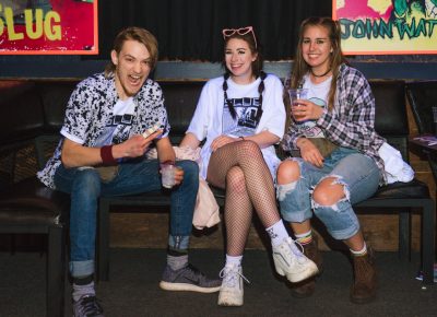 (L-R) Wally Overstreet, Alisha Renee and Kalena Blatter are die hard SLUG fans.