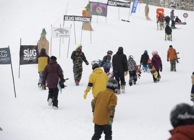 A group of participants getting ready for the next round