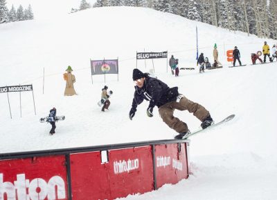 Jerome tail press on C-rail.