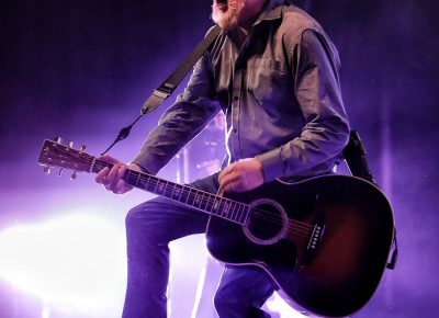 As lively as the band is on stage, the crowd is twice and intense. Flogging Molly's Dave King stomping up a storm at The Complex in SLC. Photo: @Lmsorenson