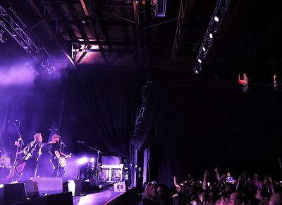 Swaths of fans, hands in the air and hearts full of music while Flogging Molly plays on. Photo: @Lmsorenson