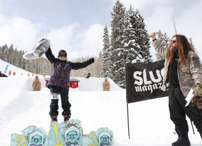 Women's open ski winner Isabel Parada