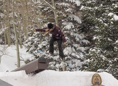 2nd Place Women's Open Snow – Lexie Bryner, sending it off the mailbox